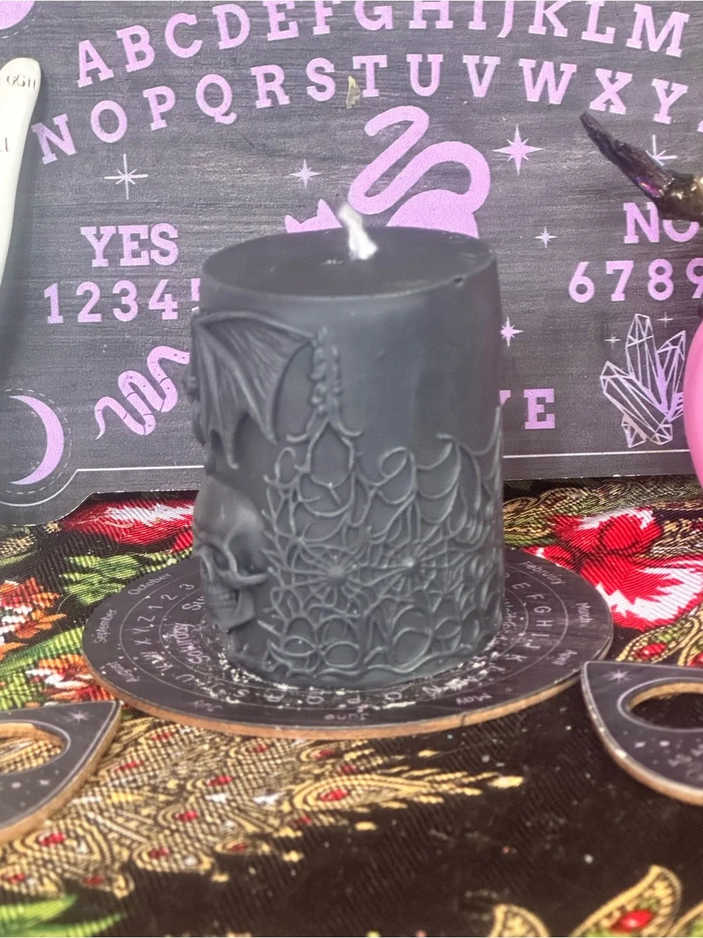 Midnight Crypt Pillar Candle
